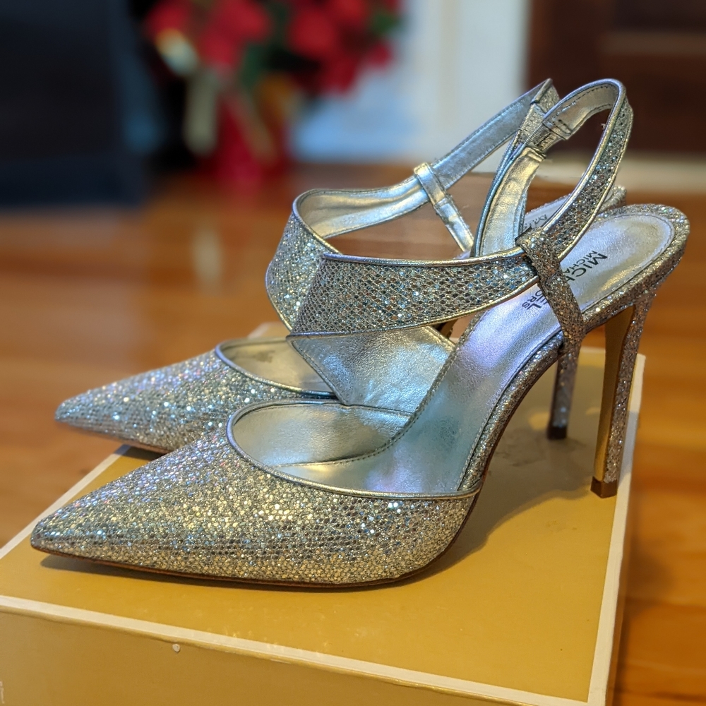 BRAND NEW Michael Kors glitter heels